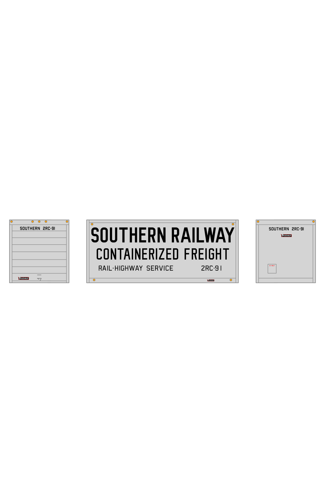 Southern Railway 20 Ft Intermodal Container Black
