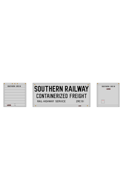 Southern Railway 20 Ft Intermodal Container Black