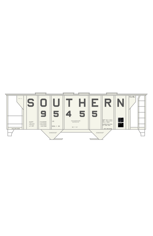 Southern Railway Covered Hopper Dark Gray