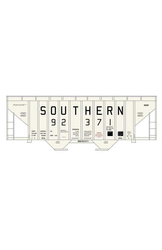 Southern Railway 3000 Cu Ft Covered Hopper Black