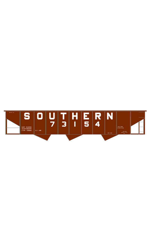 Southern Railway Ribbed Triple Hopper White