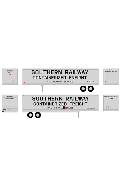 Southern Railway 40 Ft Semi Trailer Or Intermodal Container Black