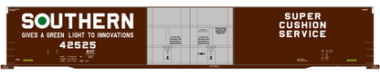 Southern Railway 86 Ft Auto Parts Boxcar White and Green Green Light
