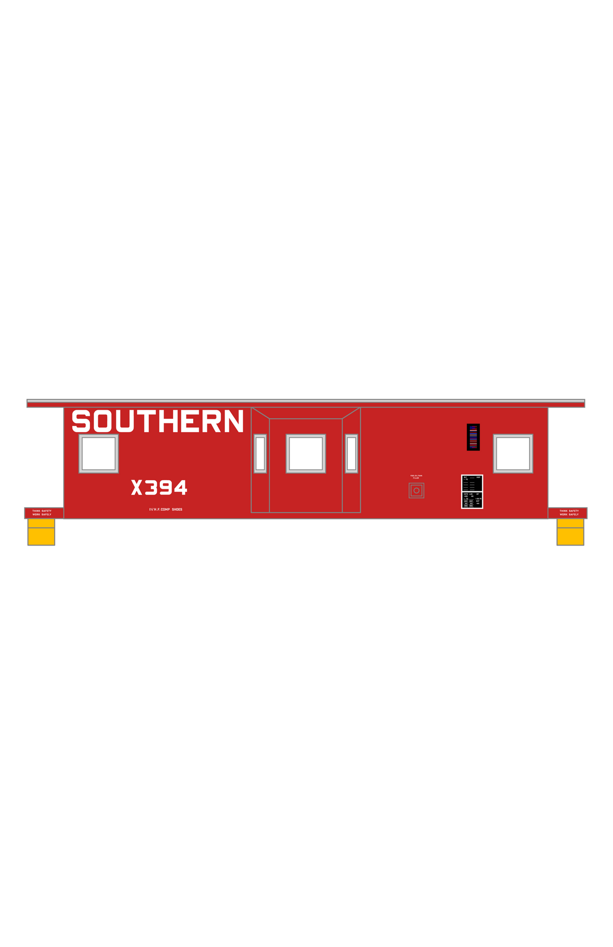 Southern Railway Caboose White