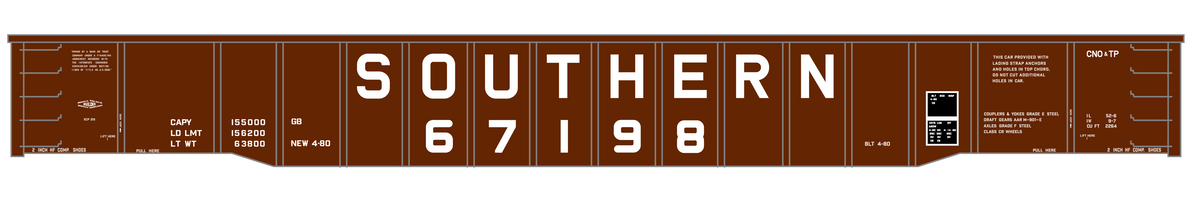 Southern Railway 52 Ft Gondola White
