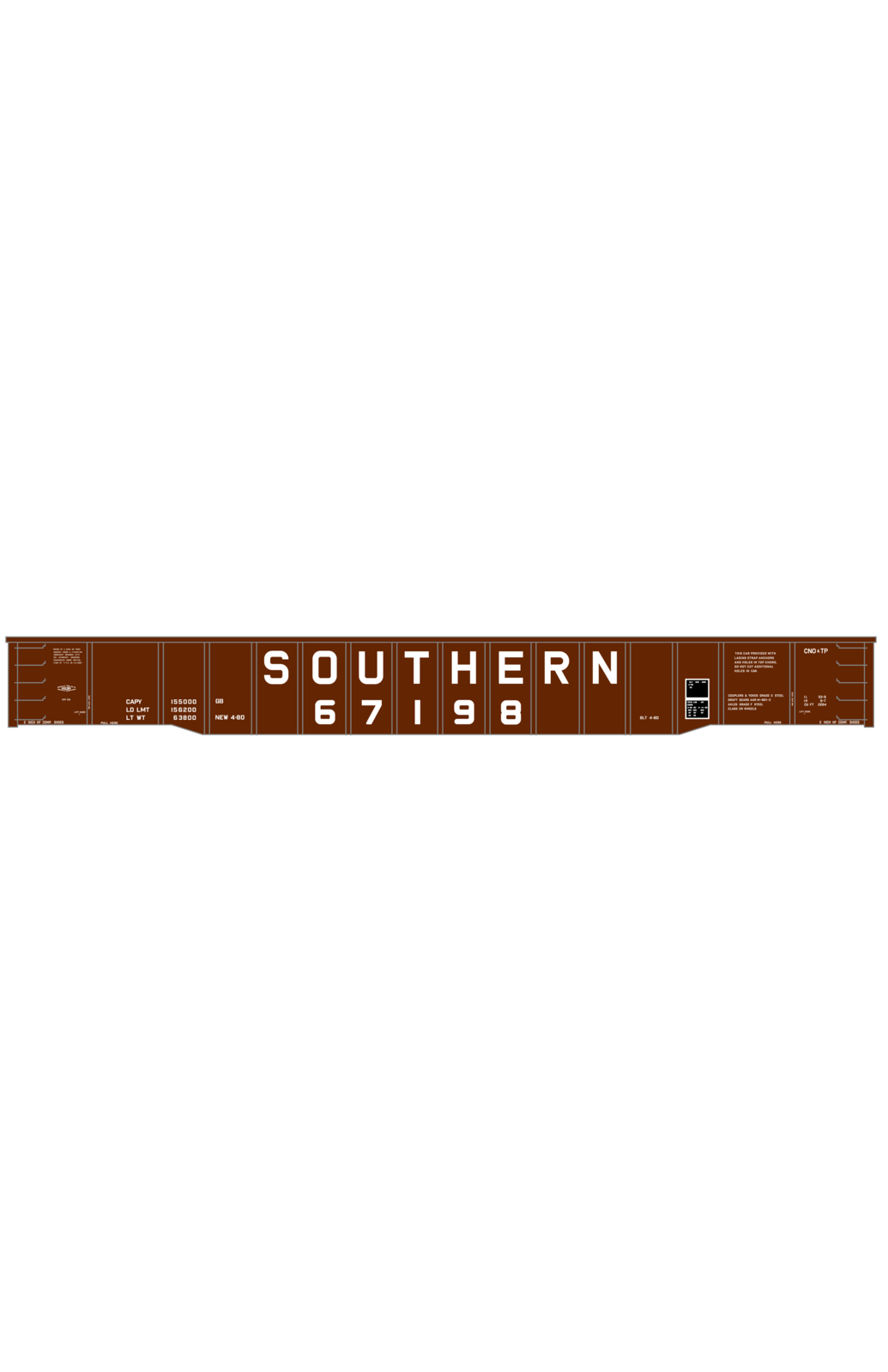 Southern Railway 52 Ft Gondola White