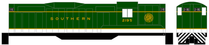 Southern Railway Diesel Locomotive Gold Green Scheme