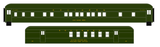 Southern Railway Heavyweight Passenger Car Bronze Gold  - Decal