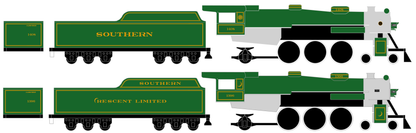 Southern Railway Passsenger Steam Locomotive Gold Crescent Ltd