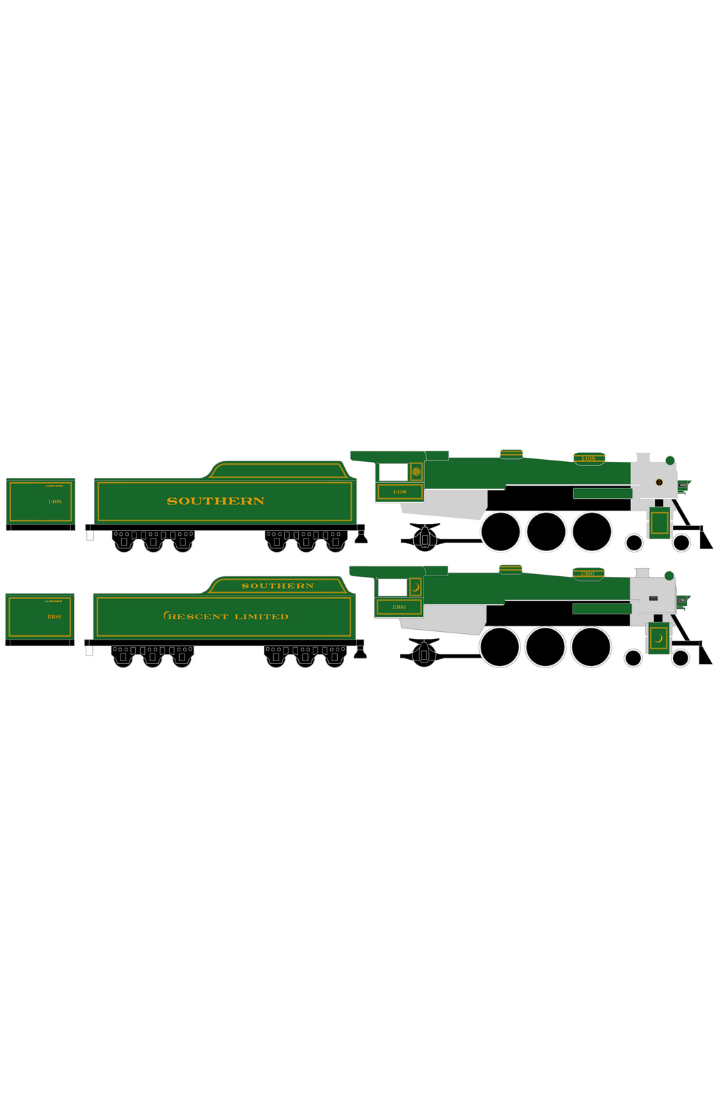 Southern Railway Passsenger Steam Locomotive Gold Crescent Ltd
