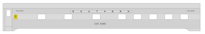 Southern Railway Streamlined Passenger Car Black
