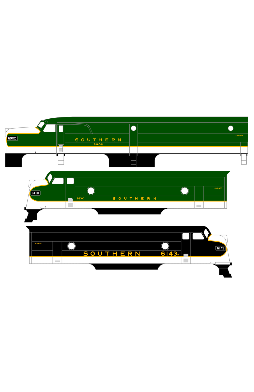 Southern Railway Cab Diesel Locomotive Yellow