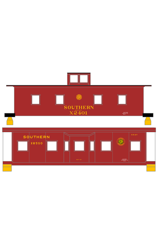 Southern Railway Wood Or Steel Caboose Yellow