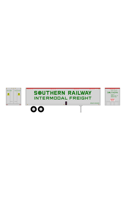Southern Railway 40 Ft Semi Trailer Green and Red
