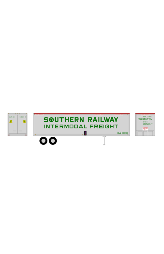 Southern Railway 40 Ft Semi Trailer Green and Red