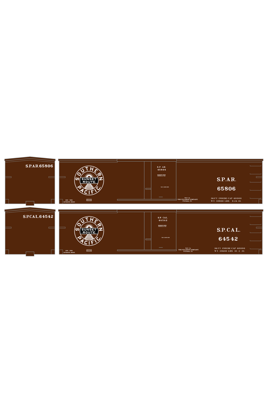 Southern Pacific 36 Ft Wood Boxcar White SP CAL. SP AR.