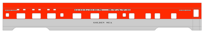 Golden State Lightweight Passenger Car Black and Silver Southern Pacific Owned Cars