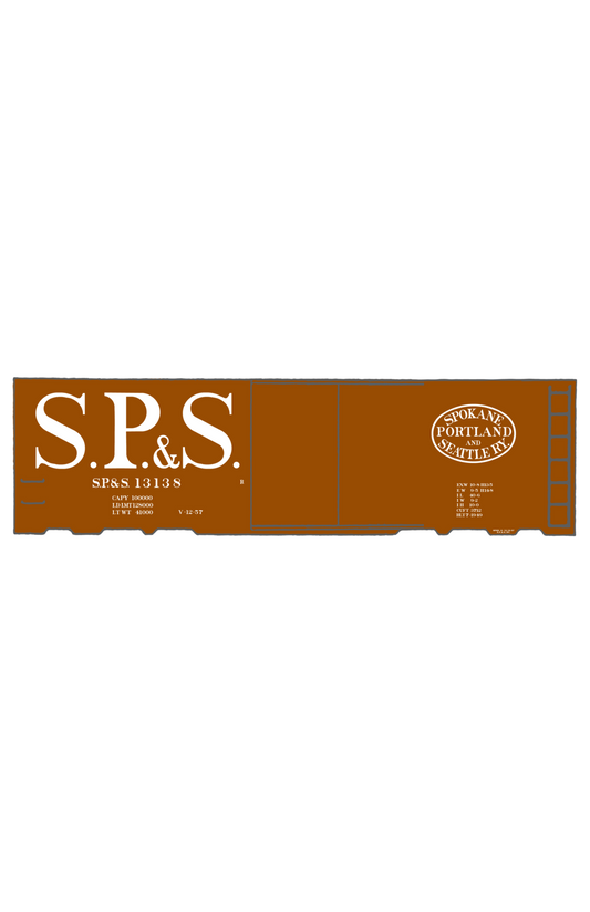 Spokane Portland and Seattle 40 Ft Boxcar White