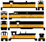 Spokane Portland and Seattle Diesel Locomotive Black