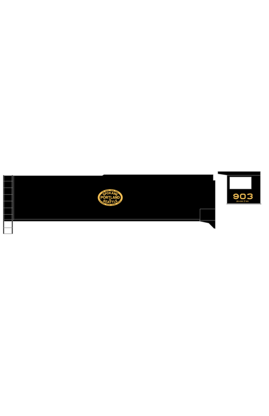 Spokane Portland and Seattle Steam Locomotive Yellow