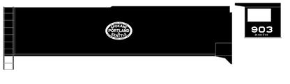 Spokane Portland and Seattle Steam Locomotive White