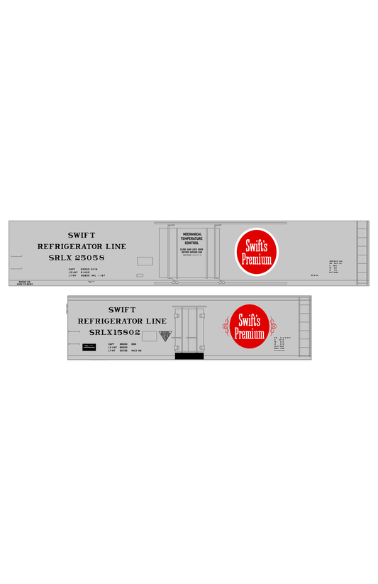 Swift Refrigerator Line Steel Reefer Black and Red For Aluminum/Silver Car