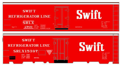 Swift Refrigerator Line Steel Reefer White For Red Car