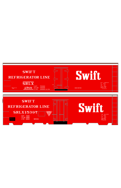 Swift Refrigerator Line Steel Reefer White For Red Car