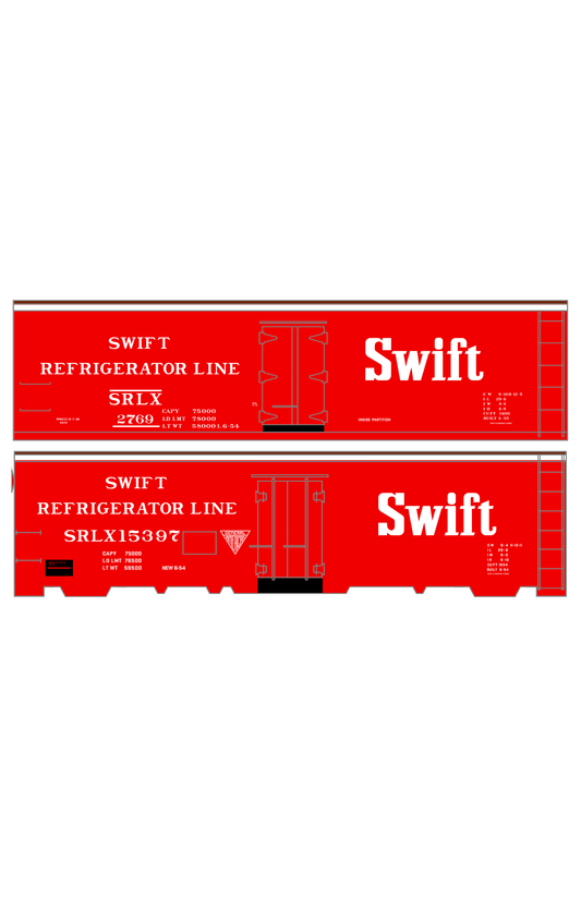Swift Refrigerator Line Steel Reefer White For Red Car