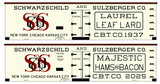 Schwarzchild and Sulzberger Early Wood Ice Reefer Black and Red #1 - Decal