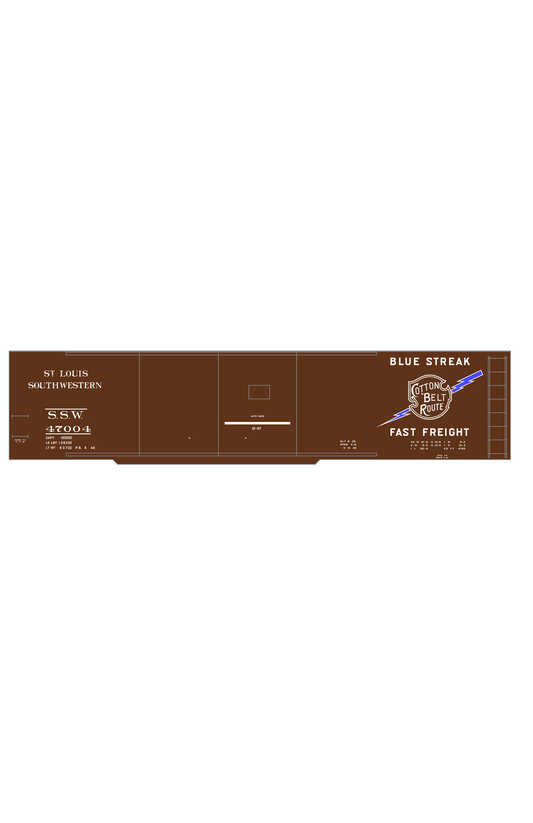 Cotton Belt 50 Ft Auto Boxcar White