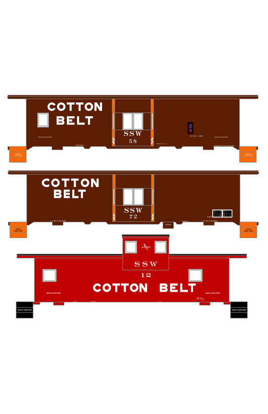 Cotton Belt Caboose White