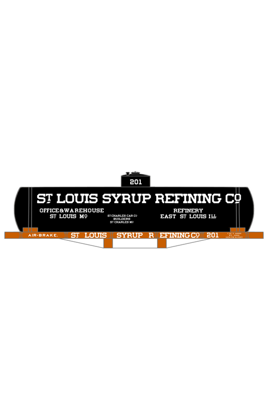 St Louis Syrup Refining Co Early Tank Car White
