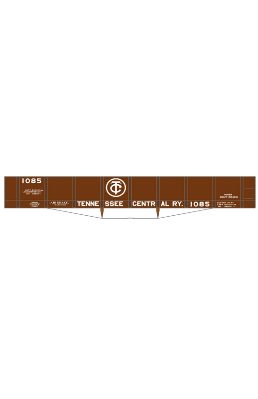 Tennessee Central 34 Ft Wood Gondola White