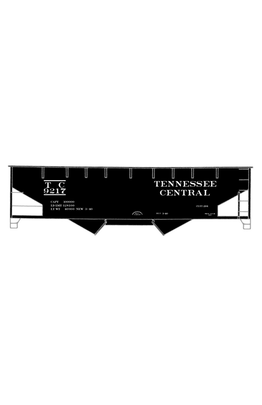 Tennessee Central Offset Twin Hopper White
