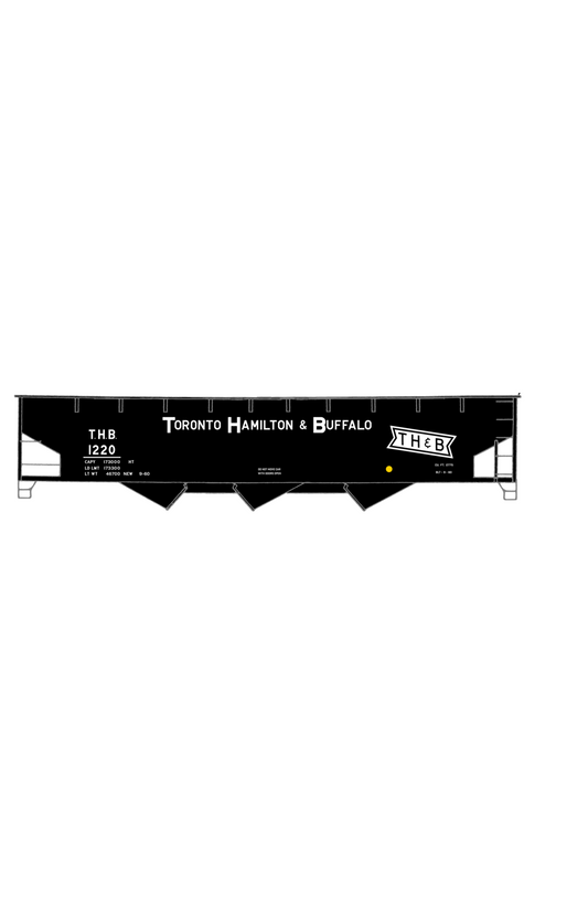 Toronto, Hamilton and Buffalo Offset Triple Hopper White