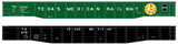 Texas Mexican Railway 52 Ft Gondola White  - Decal