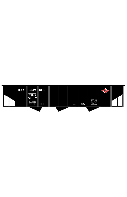 Texas and Pacific Three Bay Hopper White