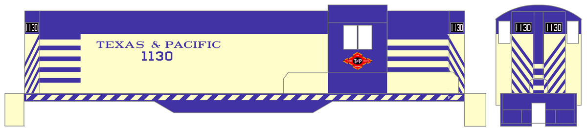 Texas and Pacific EMD Hood Diesel Blue