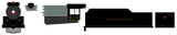 Texas and Pacific Steam Locomotive Bronze Gold  - Decal