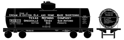 Texas Refining Company Tank Car White Cream O’ Cotton