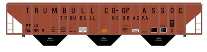 Trumbull Co-Op Assoc. PS-2CD Covered Hopper Black Nebraska