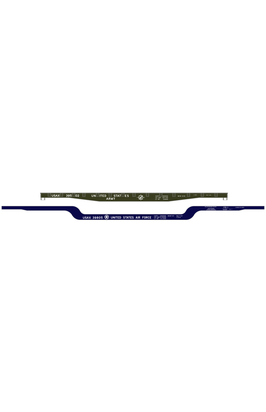 USAX Army and Air Force Flat Car White