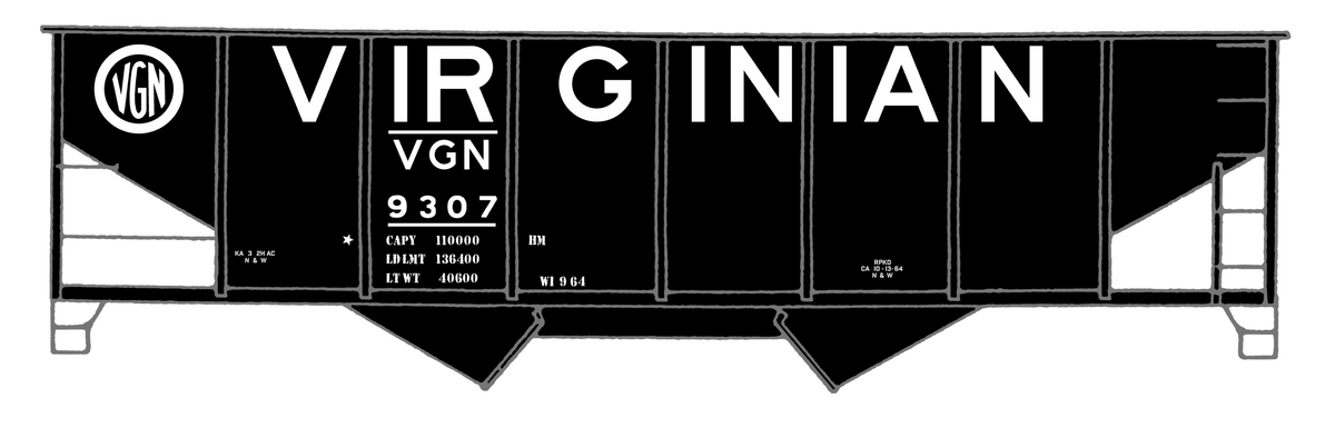 Virginian Ribbed Twin Hopper White