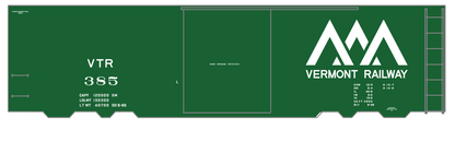 Vermont Railway 40 Ft Boxcar White