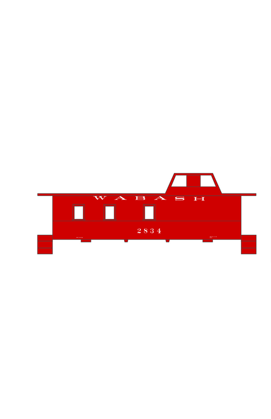 Wabash Railroad Caboose White