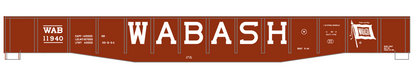 Wabash Railroad 52 Ft Gondola White