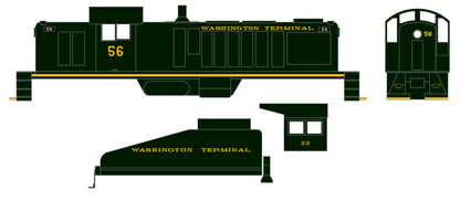 Washington Terminal Co. Steam Or Diesel Locomotive Dulux Gold