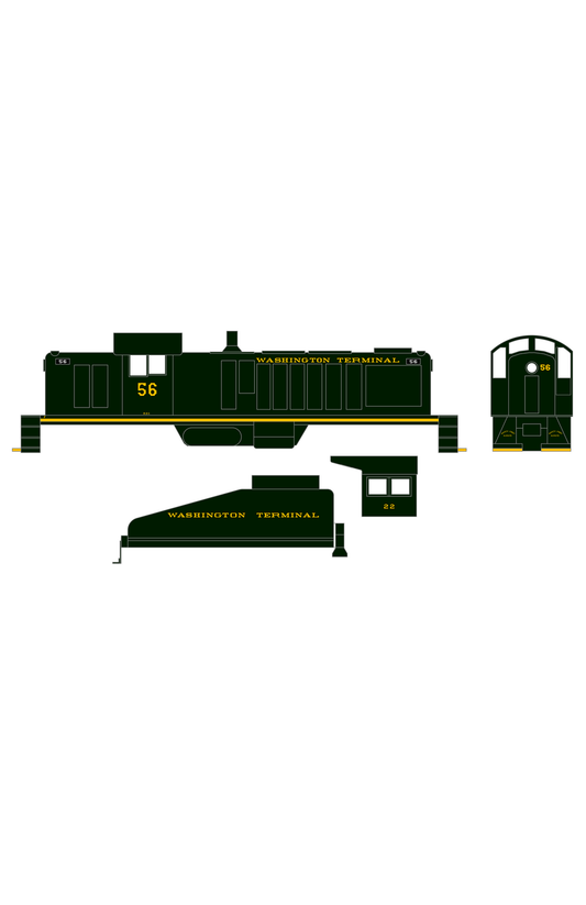 Washington Terminal Co. Steam Or Diesel Locomotive Dulux Gold