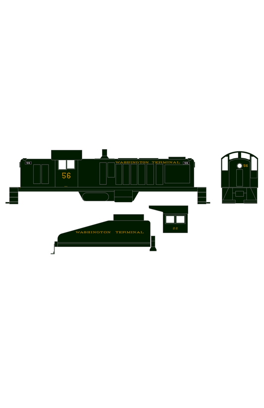 Washington Terminal Co. Steam Or Diesel Locomotive Bronze Gold